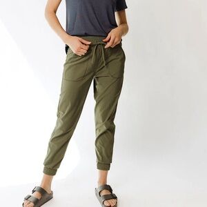 Albion Jetsetter jogger ankle zipper elastic drawstring waist XL